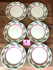 rare série de 6 assiettes