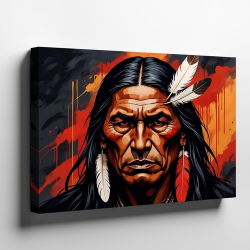 Native american warrior - native,