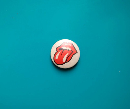 Badge rolling stones tongue - badge,