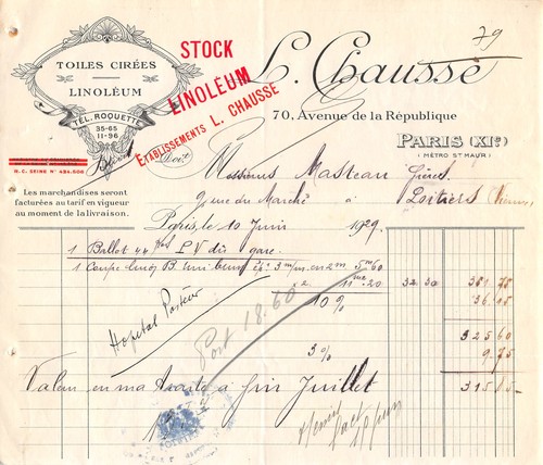 0488 1929 toiles cirees - toiles,