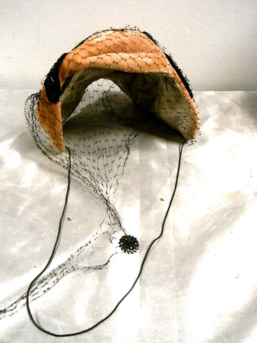 Ancien chapeau velours rose - chapeau,