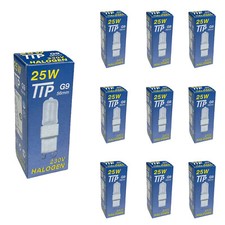 10 X Halogen G9 Ampoules 25W Satiné Verre/Céramique Douille 230V Halogène