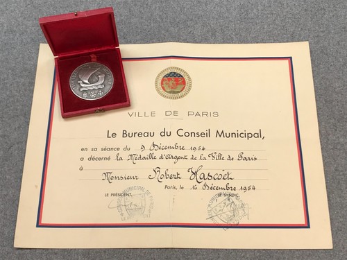 Médaille argent ville - de, la