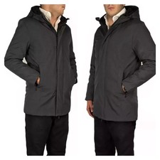 Veste D'Homme D'Hiver Longue Manteau Parka Imperméable Doudoune