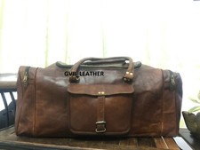 Sac De Voyage En Cuir Vintage