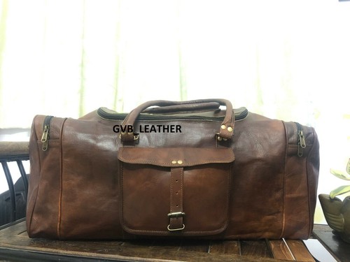 Sac voyage cuir - de, vintage
