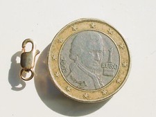 FERMOIR MOUSQUETON en OR JAUNE 18K 750/1000° pour COLLIER CHAÎNE ou BRACELET