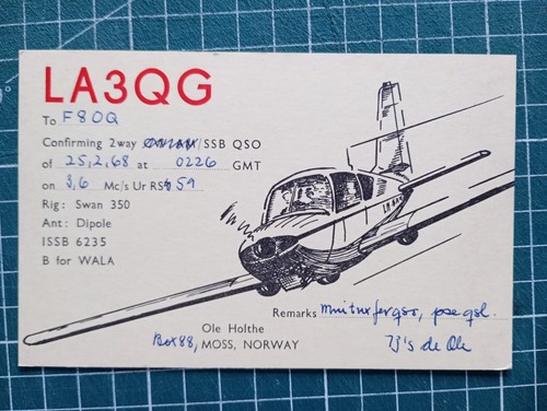 Br0525 carte radio - carte, amateur