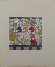 Lucien BOUCHER : L'antiquaire - Lithographie originale