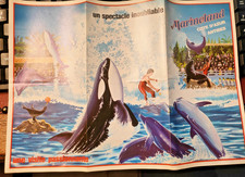 PUBLICITE ADVERTISING DEPLIANT ANTIBES MARINELAND ANNEES 80