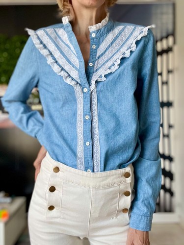 Chemise sezane laure chambray - sezane,