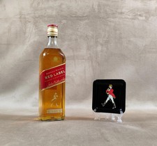 Cendrier Publicitaire Johnnie Walker en verre Made in France Vintage 1970