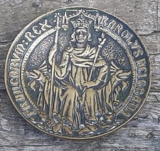 MAX LE VERRIER VIDE POCHE COUPELLE ANCIENNE BRONZE SCEAU CHARLES