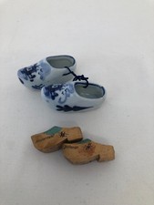 2 Paires de sabots miniature Collectionneur Souvenir de Holland Vintage