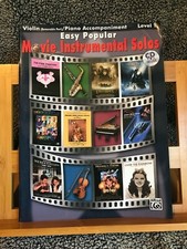 Easy Popular Movie instrumental solos partition violon piano avec cd acc. Alfred