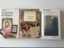 MARCEL PROUST - LOT 3 LIVRES: LE TEMPS RETROUVE/AMOUR DE SWANN/DU COTE CHEZ SWAN