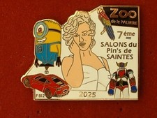 PIN'S 7éme SALON DU PIN'S - SAINTES 2025 - MARILYN MONROE - ROBE BLANCH-GOLDORAK