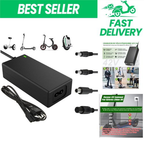 Chargeur batterie 42v - batterie, 2a