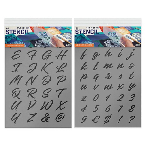 Pochoirs lettres et - pochoirs, a4