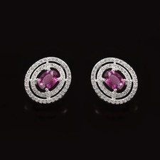 Boucles D’Oreilles Saphir