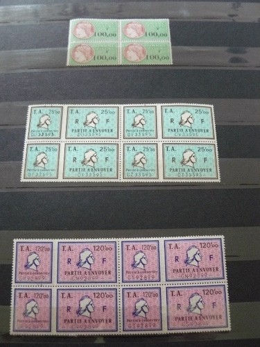 Timbres fiscaux lot neufs - fiscaux,