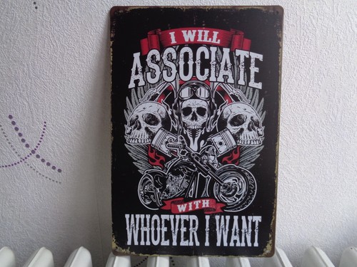Tole metal moto - tete, mort