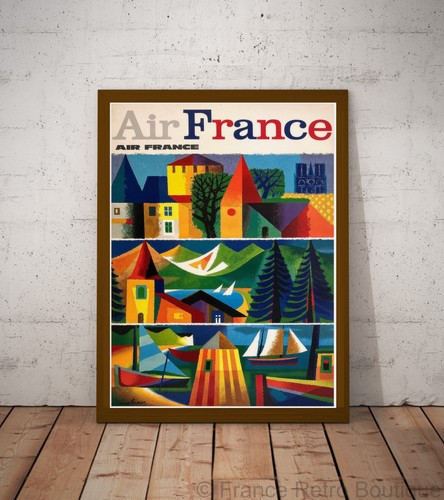 Poster affiche air france - air,