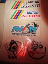 5 AUTOCOLLANTS MOTO