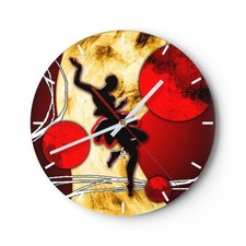 Horloge murale en verre