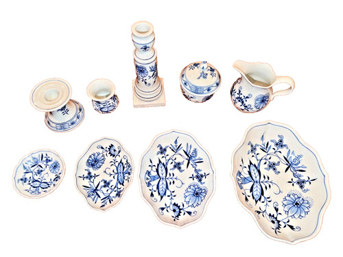 Meissen porcelain blue onion - blue,