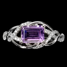 925 Bague en Argent Octogone