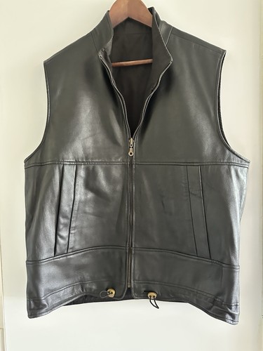 Gilet réversible cuir - gilet, en
