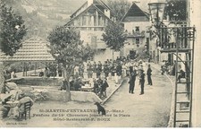 ALPES MARITIMES  SAINT MARTIN D'ENTRAUNES Fanfare du 14eme chasseurs jouant su