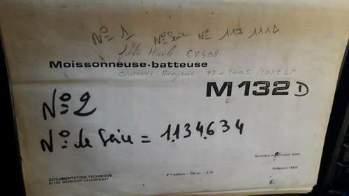Someca fiat moissonneuse m132 - moissonneuse,