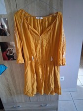 Robe moutarde manches mi