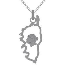 LOT Pendentif carte Corse