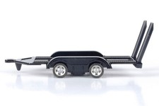 Remorque plateau porte voiture 1/43 - Metal Trailer Diecast Motormax 76081