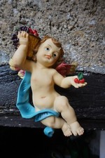 9001 D GRANDE FIGURINE STATUETTE CHERUBIN ANGELOT ANGE MURALE 25 CM VIERGE FEE