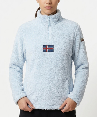 Veste polaire col zippé haut