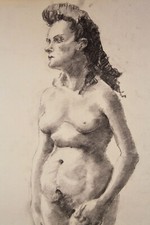 XXe DESSIN Original signé EB