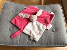 Doudou plat Lapin cœurs Anna et Pili NOUKIE’S