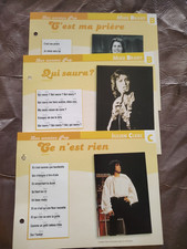 PLAISIR DE CHANTER CARTE FICHE Mike Brant Julien Clerc