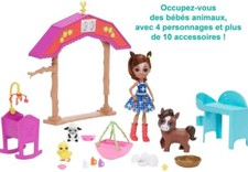 Enchantimals Coffret La Nurserie de la Ferme, Mini-poupée Jeux Amusements Enfant