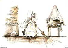 Astrologie - Vierge - Illustration Ronald Searle - CPM - Carte Neuve - Voir Scan