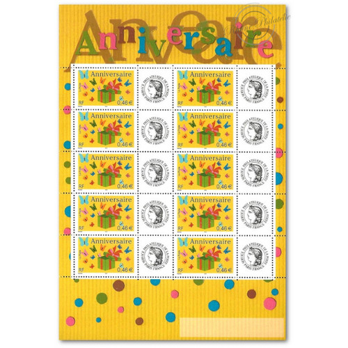 Feuille france f3480a timbres - feuille,