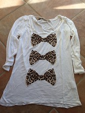 HAUT TUNIQUE TOP MANCHES 3/4 - CACHE CACHE - BLANC - VISCOSE TAILLE 1 TAILLE 36