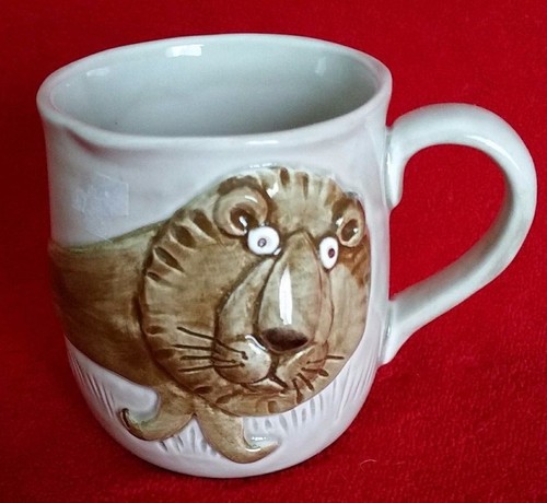 Cute figural lion head - figural, face