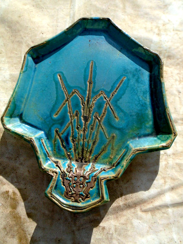 Plat emile muller bleu - muller,