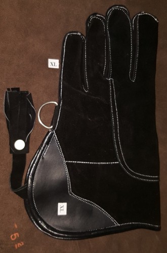 Fauconnerie gant cuir daim - gant,