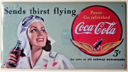 Plaque métal coca cola sends - métal, coca-cola